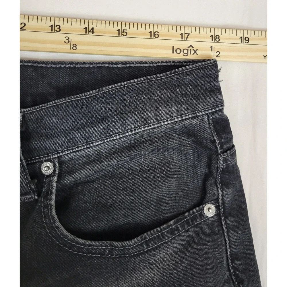 Levis 569 Loose Straight Fit Jeans Mens 36x29 Faded Black Denim Pants 00569-0199